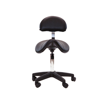 Scorpion Saddle Stool with Backrest