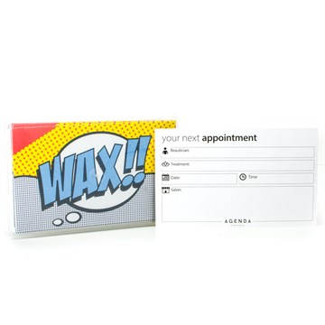 Agenda Appointment Cards-Pop Art-Wax 100pcs