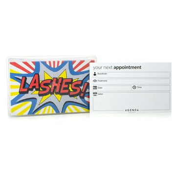 Agenda Appointment Cards-Pop Art-Lashes 100pcs