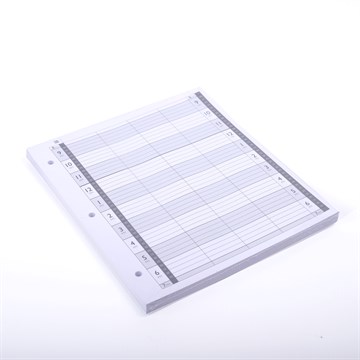Agenda Loose Leaf Refill Pages 4 Column - 3 Holes 100pcs