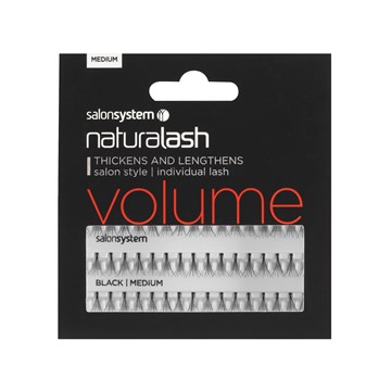 Naturalash Individual Semi-Permanent Cluster Eyelashes - Volume Black Medium