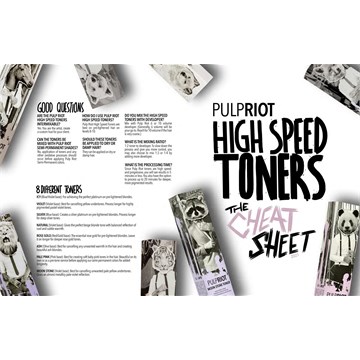 Pulp riot High Speed Toner Paper Shade Chart