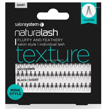 Salon System Individual Lashes Black Short Mink Style