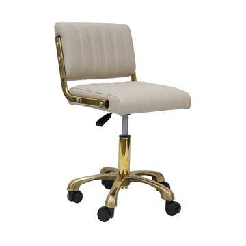 Scorpion Timra Salon Chair Stool - Gold & Champagne