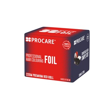 Procare Premium Red Hair Foil Roll - 225m