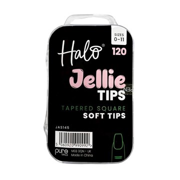 Halo Jellie Nail Tapered Square Soft Tips - 120Pk