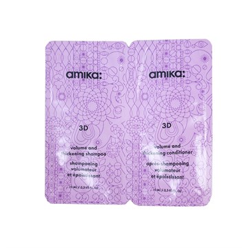 amika 3D shampoo & conditioner duo - 10ml