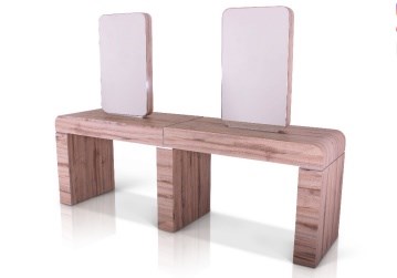 REM Lunar Two Position Wall Unit - Storage Mirror