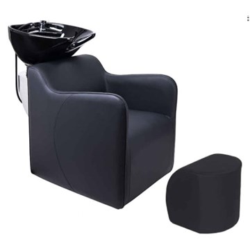 Scorpion Rena Salon Backwash Unit & Footrest - Black