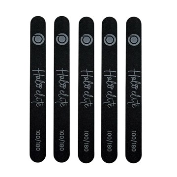 Halo Elite Black Straight Foam File (100/180) 5 pack 