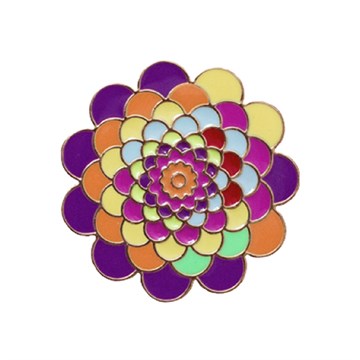 amika individual lapel flower pin badge