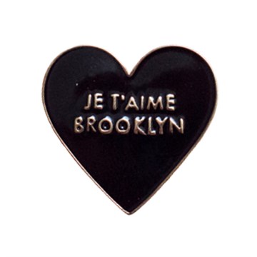 amika individual lapel heart pin badge
