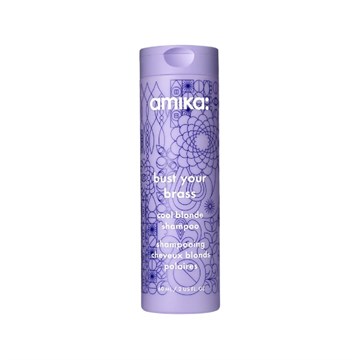 amika bust your brass cool blonde shampoo - 60ml