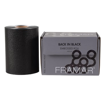 Framar Back in Black Embossed Hair Foil Roll - 320ft