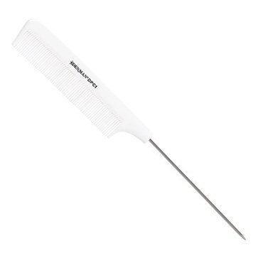 Denman Precision White Pintail Comb