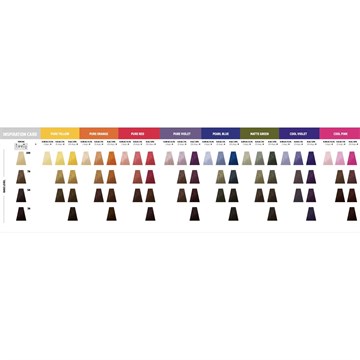 Goldwell Pure Pigments Shade Guide