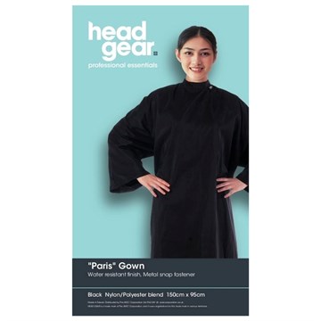 Headgear Paris Deluxe Gown Black with Stud Neck