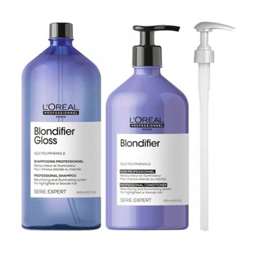 L'Oreal Serie Expert Blondifier Shampoo Conditioner Backwash Duo