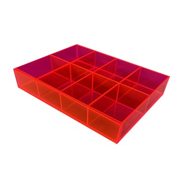 amika pink acrylic POS display tray