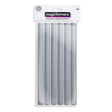 Quif Magi:form Grey Flex roller 1.8 x 24cm 6 Pack