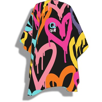 Quif #LOVEQUIF Limited Edition Heart Print Hairdressing Gown