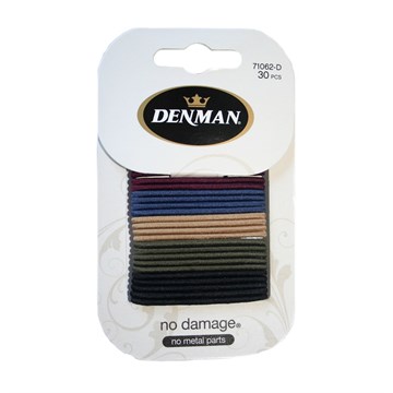 Denman 30pk 2mm Small No Damage Elastics - Neutrals