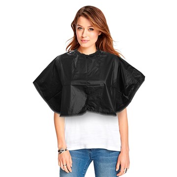 DMI Hairdressing PVC Shoulder Cape - Black