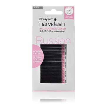 Salon System Marvelash Russian Double Layer C & D Curl Lashes