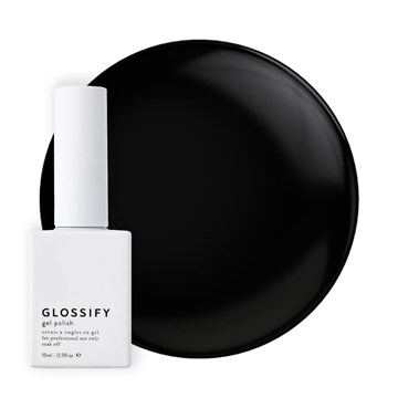 Glossify Gel Nail Polish Ebony - 15ml