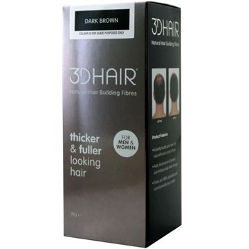 3D Hair Loss Fibres for Thinning Hair Dark Brown - 35g