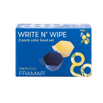 Framar Limoncello Write N Wipe Tint Bowls x 3