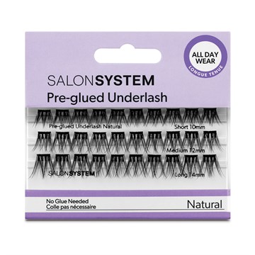 Salon System Underlash Pre Glued - Natural Mixed