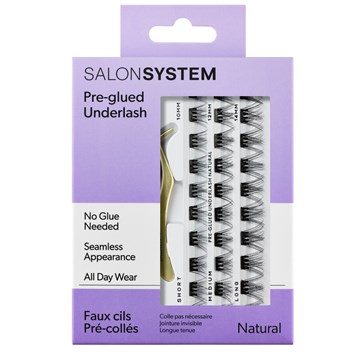 Salon System Underlash Pre Glued Kit - Natural