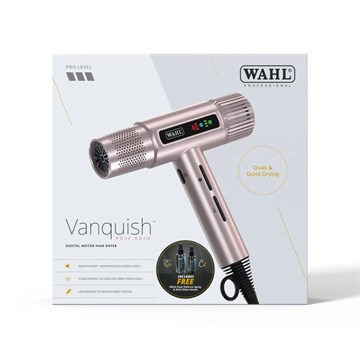 Wahl Vanquish Rose Gold Hair Dryer with Free Heat Protectors Spray
