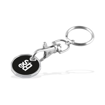 SHED Shopper Trolley Coin Keyring
