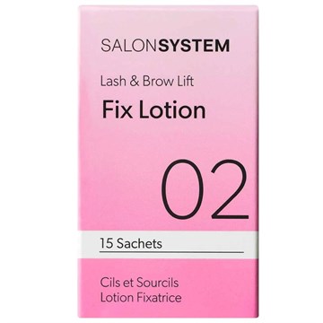 Salon System Lashlift / Browlift Fix Lotion Sachets 02  -15 Pack