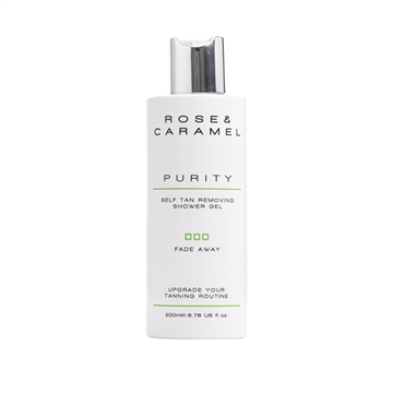 Rose & Caramel Purity Fade Away Tan Removing Shower Gel 200ml