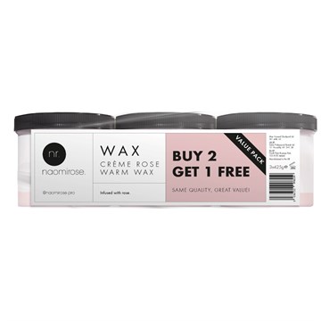 Naomi Rose Pink Wax 425g Value Pack 2+1 Free