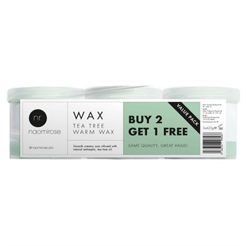 Naomi Rose Tea Tree Wax 425g Value Pack 2+1 Free