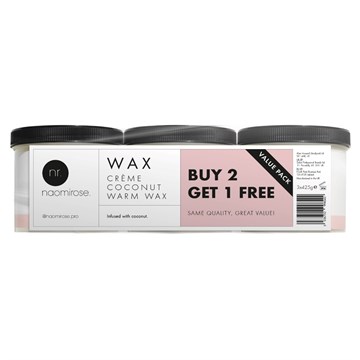 Naomi Rose Coconut Creme Wax 425g Value Pack 2+1 Free
