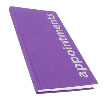 Agenda Appointment Book Purple 3 Column