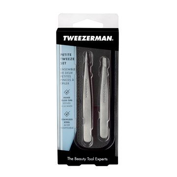 Tweezerman Petite Tweezer Set with Black Case