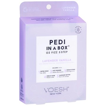 Voesh Pedi in a Box O2 Fizz 5 Step - Lavender Vanilla