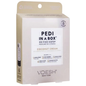 Voesh Pedi in a Box O2 Fizz 5 Step - Coconut Cream