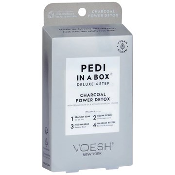 Voesh Pedi in a Box Deluxe 4 Step - Charcoal Power Detox