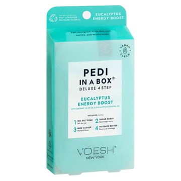 Voesh Pedi in a Box Deluxe 4 Step - Eucalyptus Energy Boost