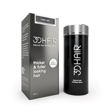3D Hair Loss Fibres for Thinning Hair Dark Grey - 35g