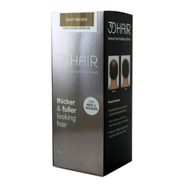3DHair Natural Hair Building Fibres Light Brown - 35g