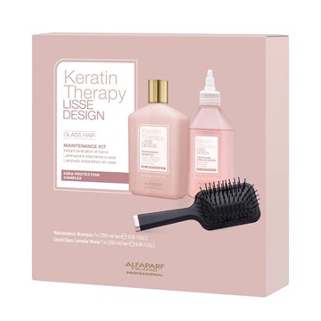 Alfaparf Keratin Therapy Lisse Design Glass Hair Maintenance Kit