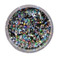 Cuccio Icon Nail Art Glitter Dust Silvers Cosmic 40 Hex - 12g